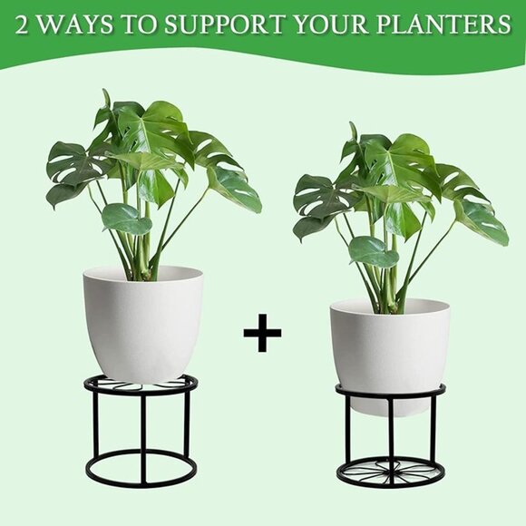 NEW Metal Plant Stands for Outdoor Indoor, 4-Pack Flower Pot Stands - Picture 7 of 8